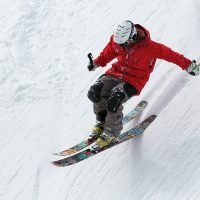freerider, skiing, ski